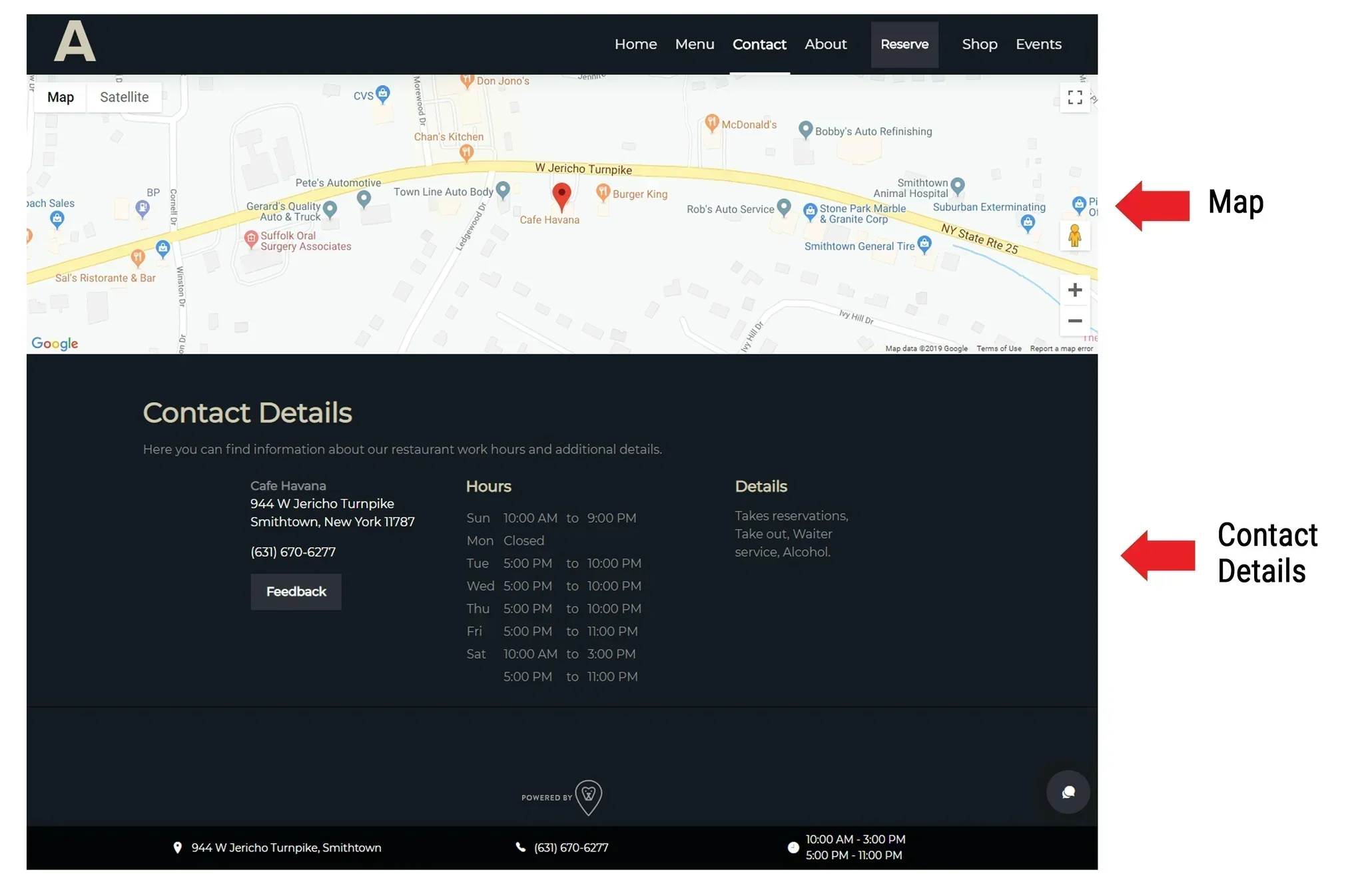 apricot contact page