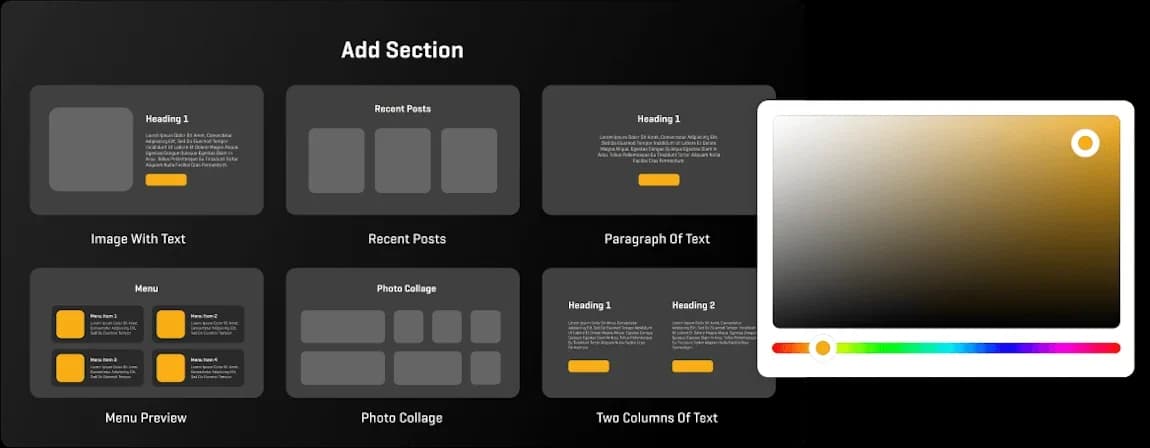 DRAG & DROP WEBSITE BUILDER