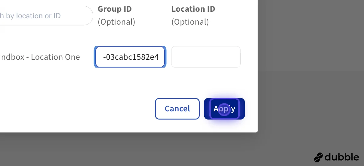 Apply to save Stream integration changes