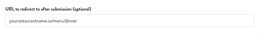 url redirect input