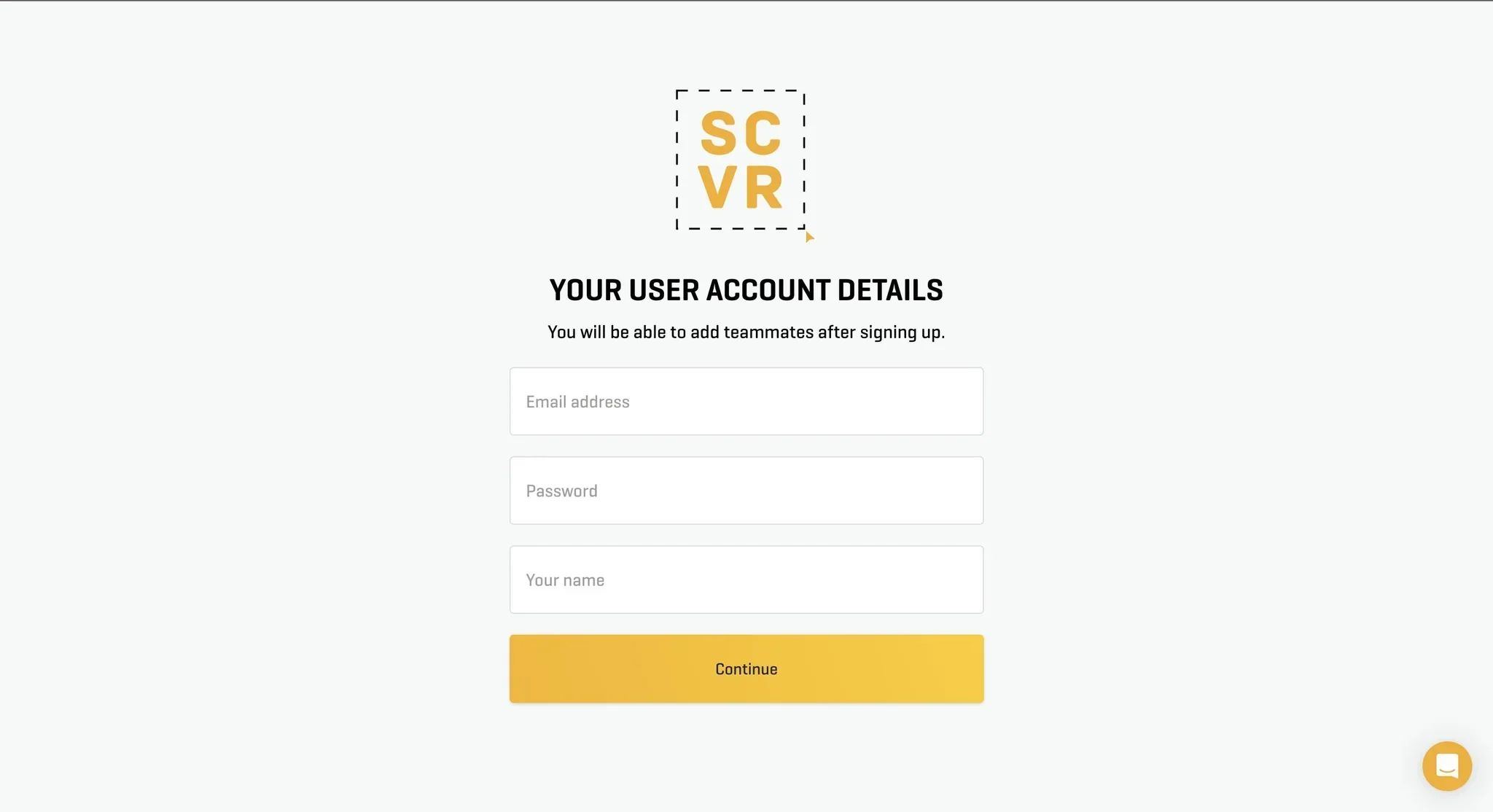 enter account details