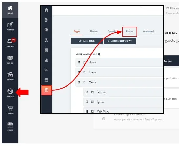 add the custom form block