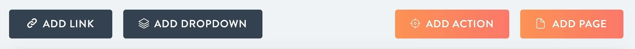 add a dropdown and links to your menu