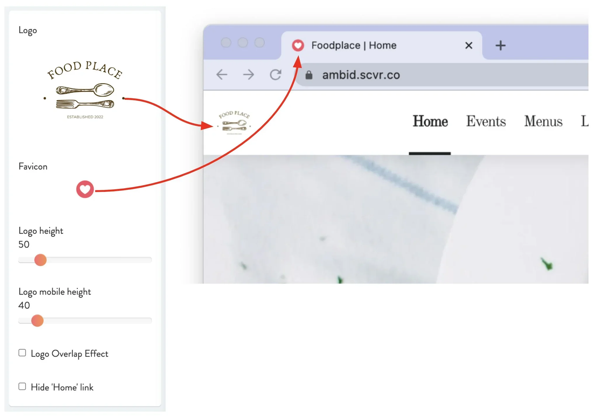 editing fixed page sections