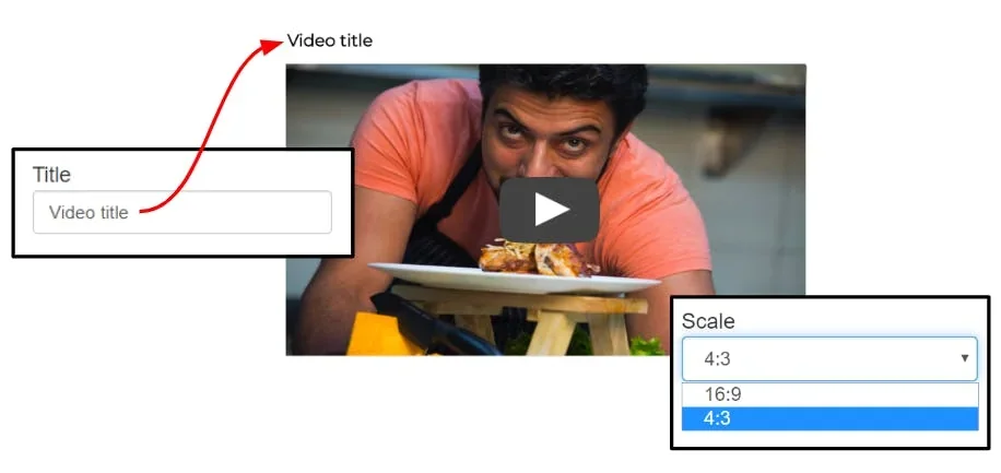 video title and scale example