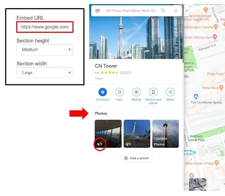 find the imbed on Google