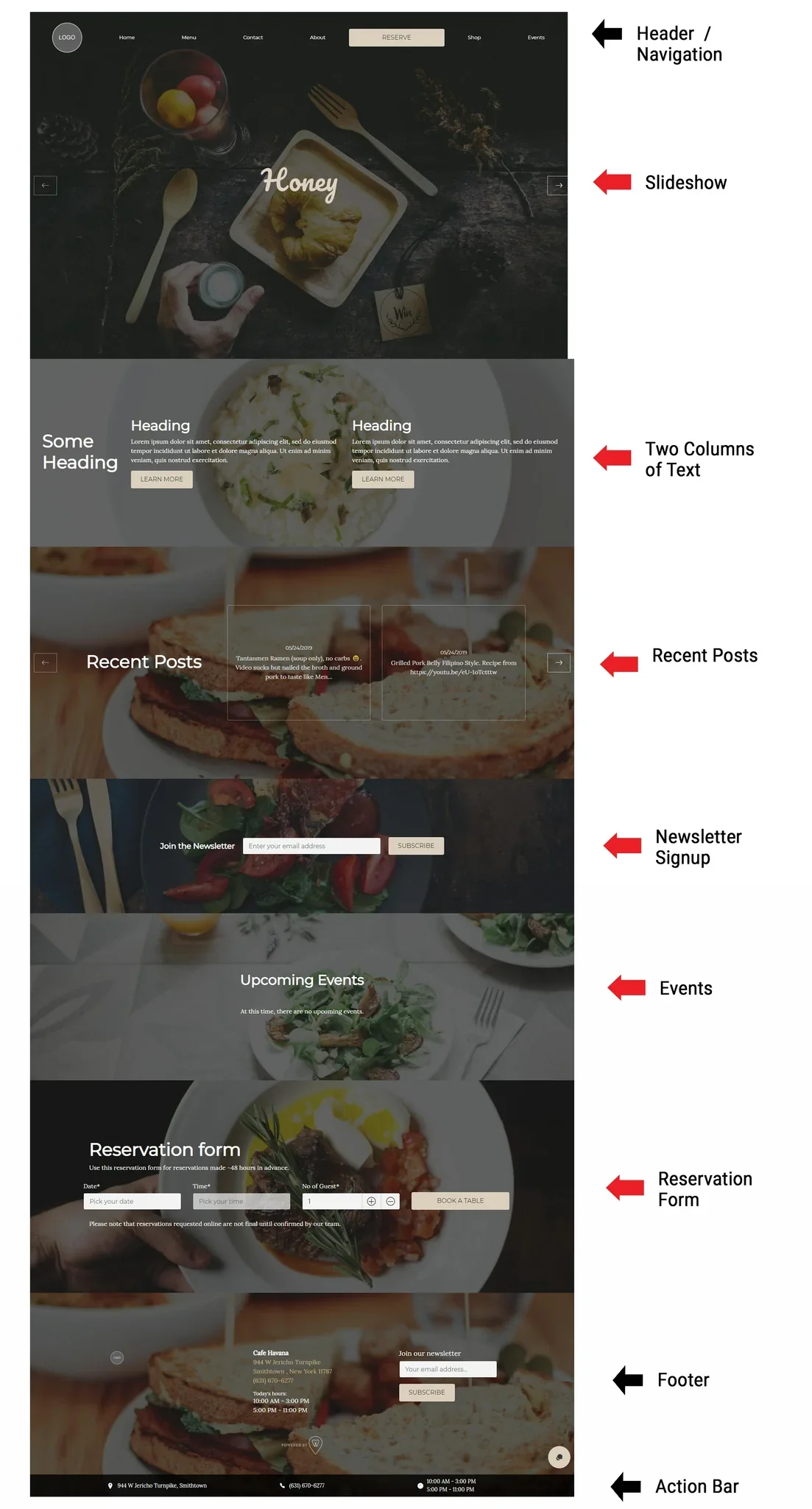 homepage layout examples