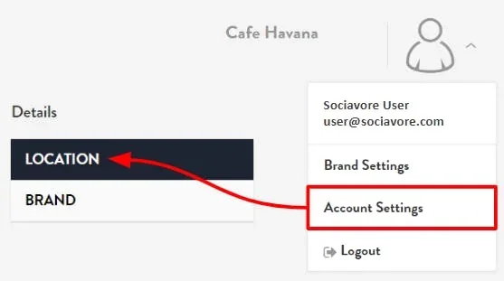 Account settings