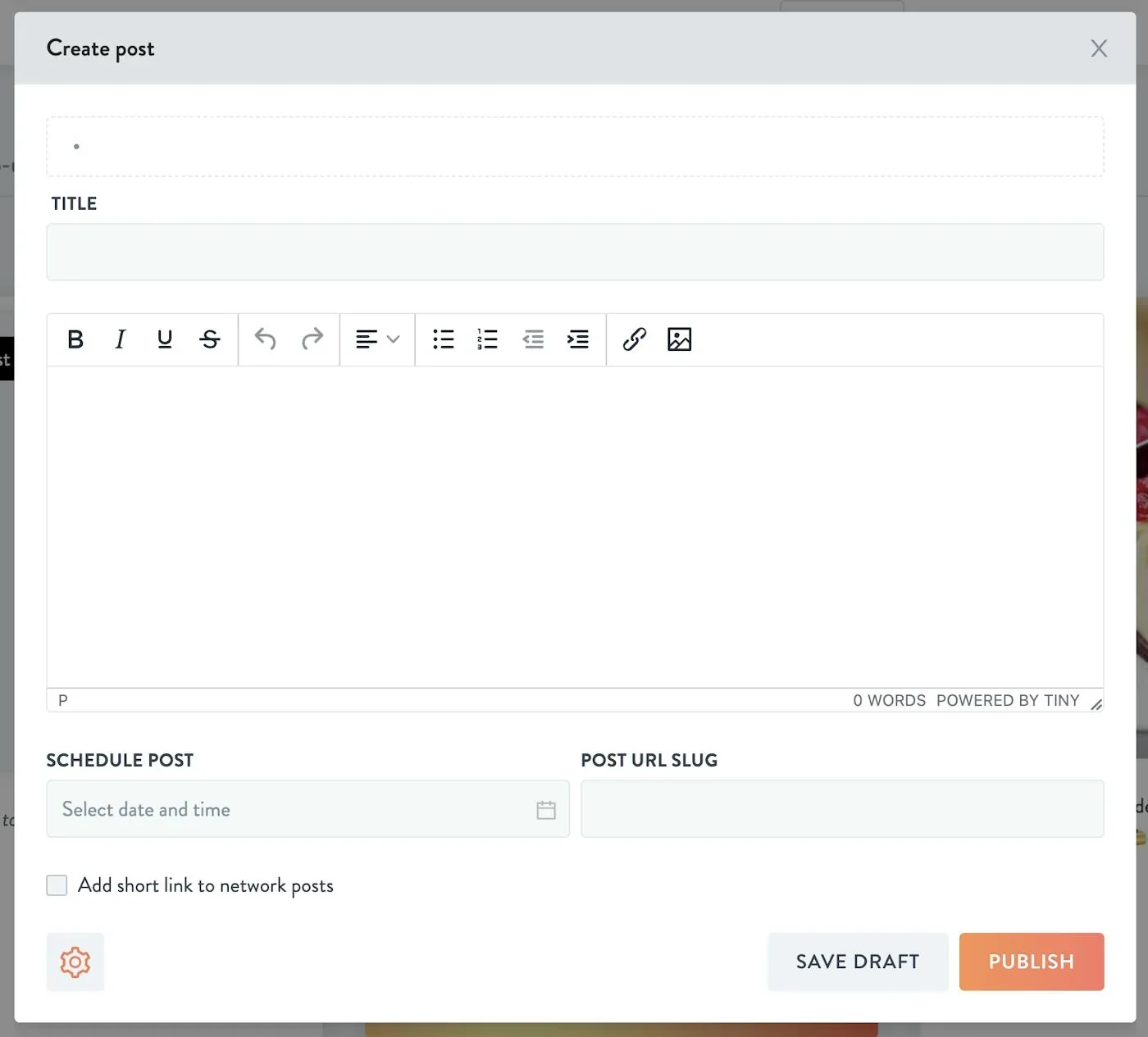 create post prompt