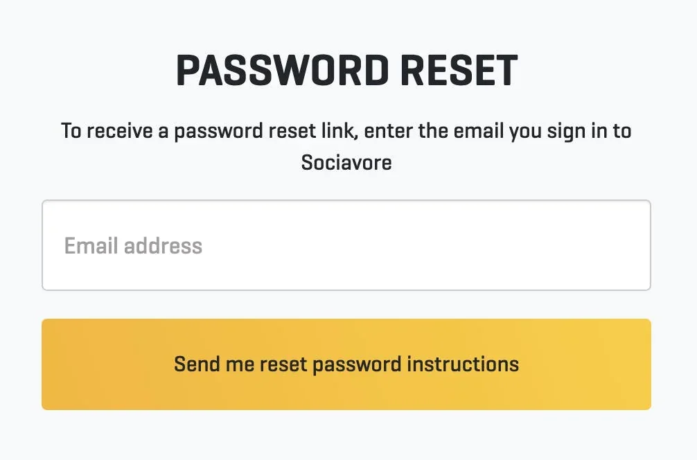password reset prompt