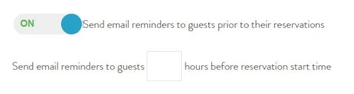send email reminders to guests