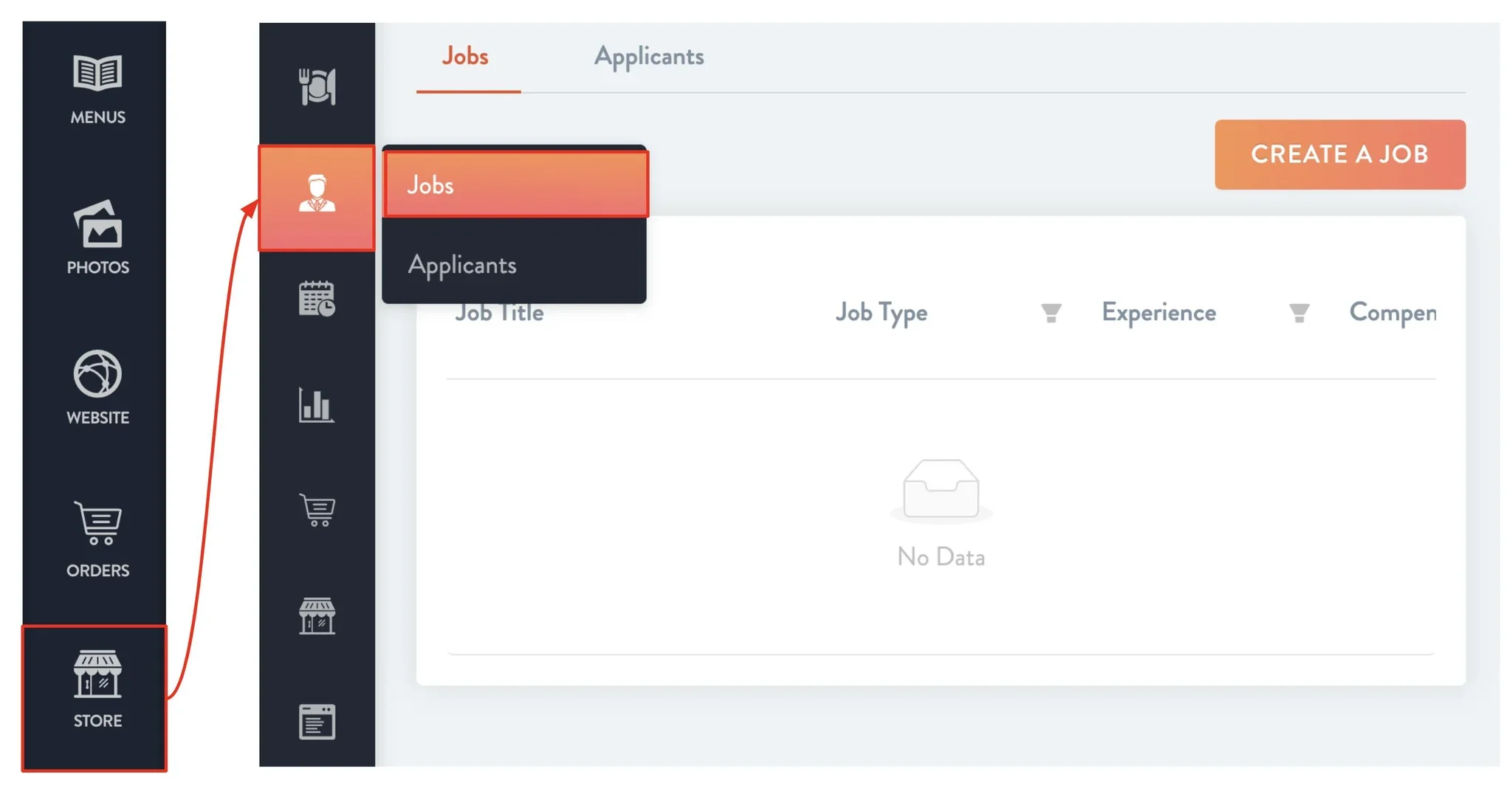 find the jobs page