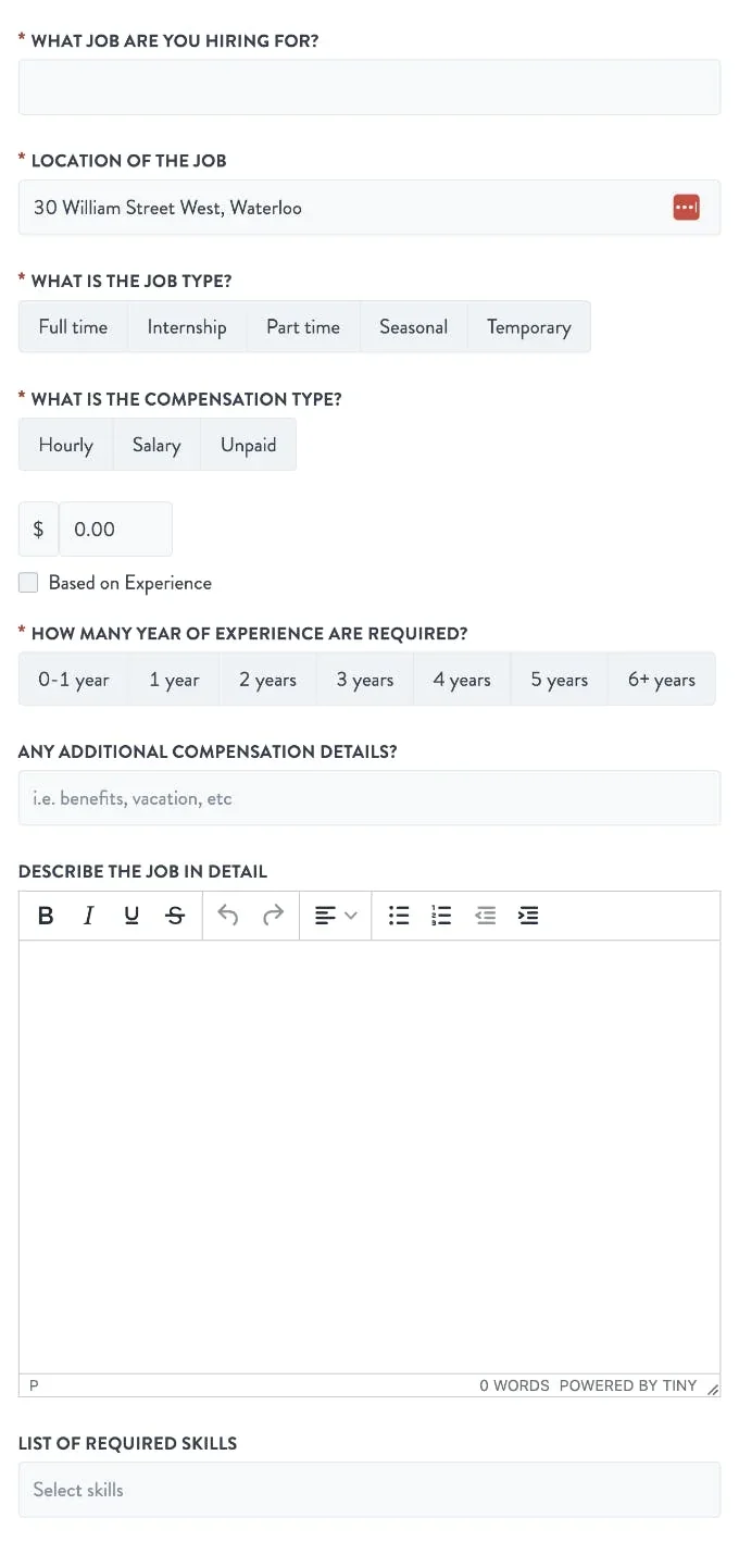 create a job