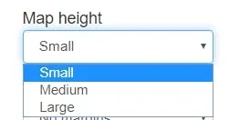 map height options