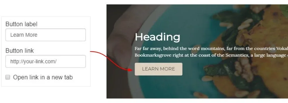 button setup example