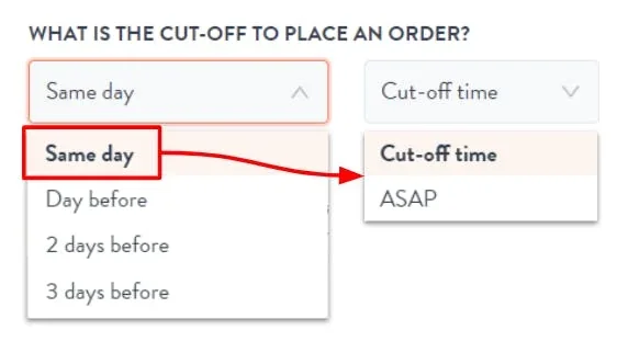 cut-off options