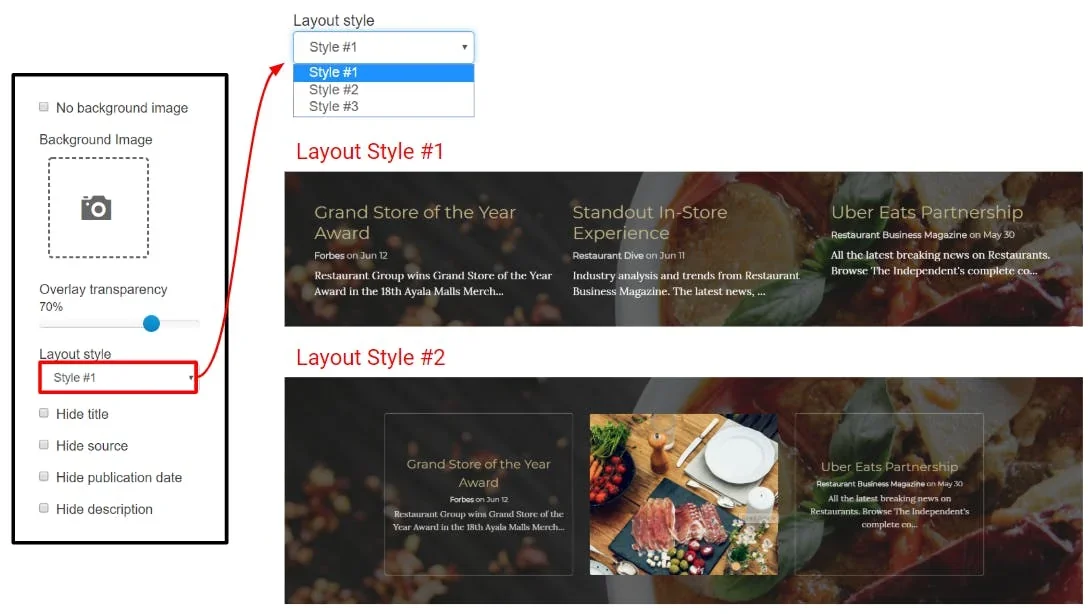 nettle and apricot theme options