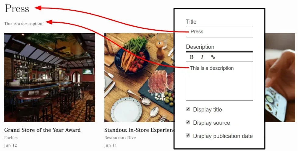 pecan theme options