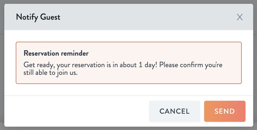 notify guest