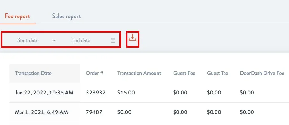 reports are organized by date