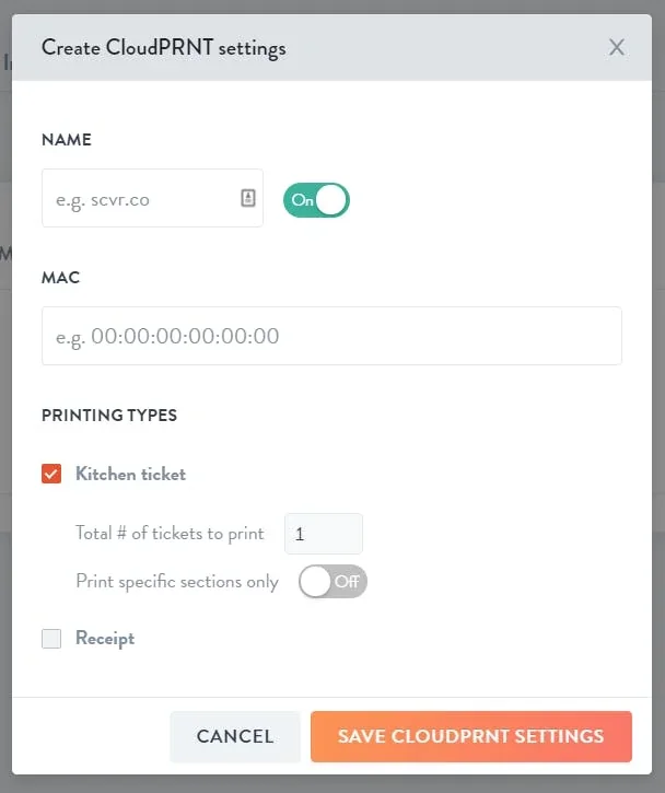 save in the Sociavore settings