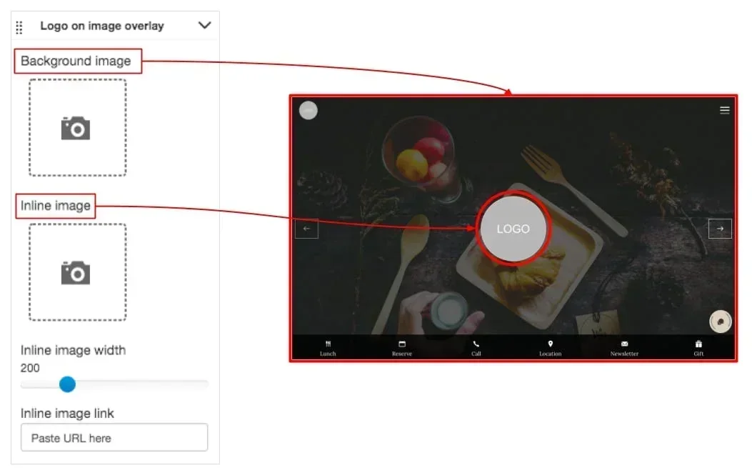 customization options with example
