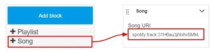 add button for song