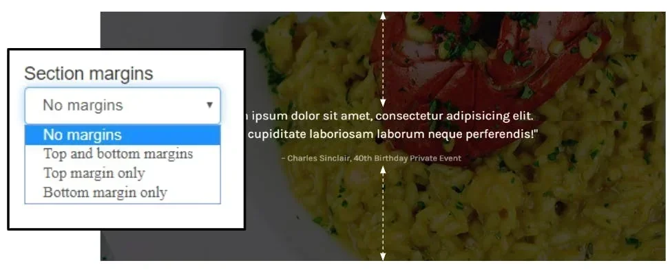 margin settings example