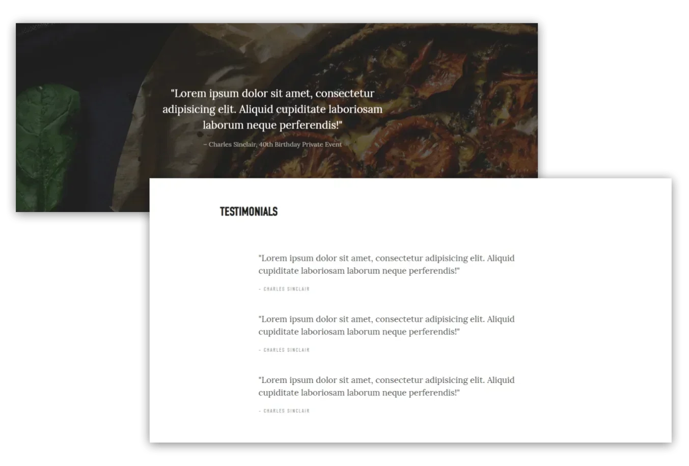 testimonials block examples