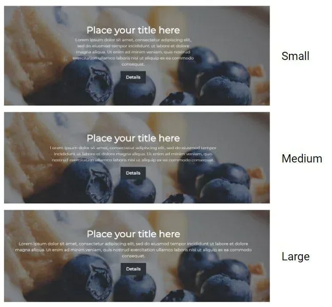 text block width options examples