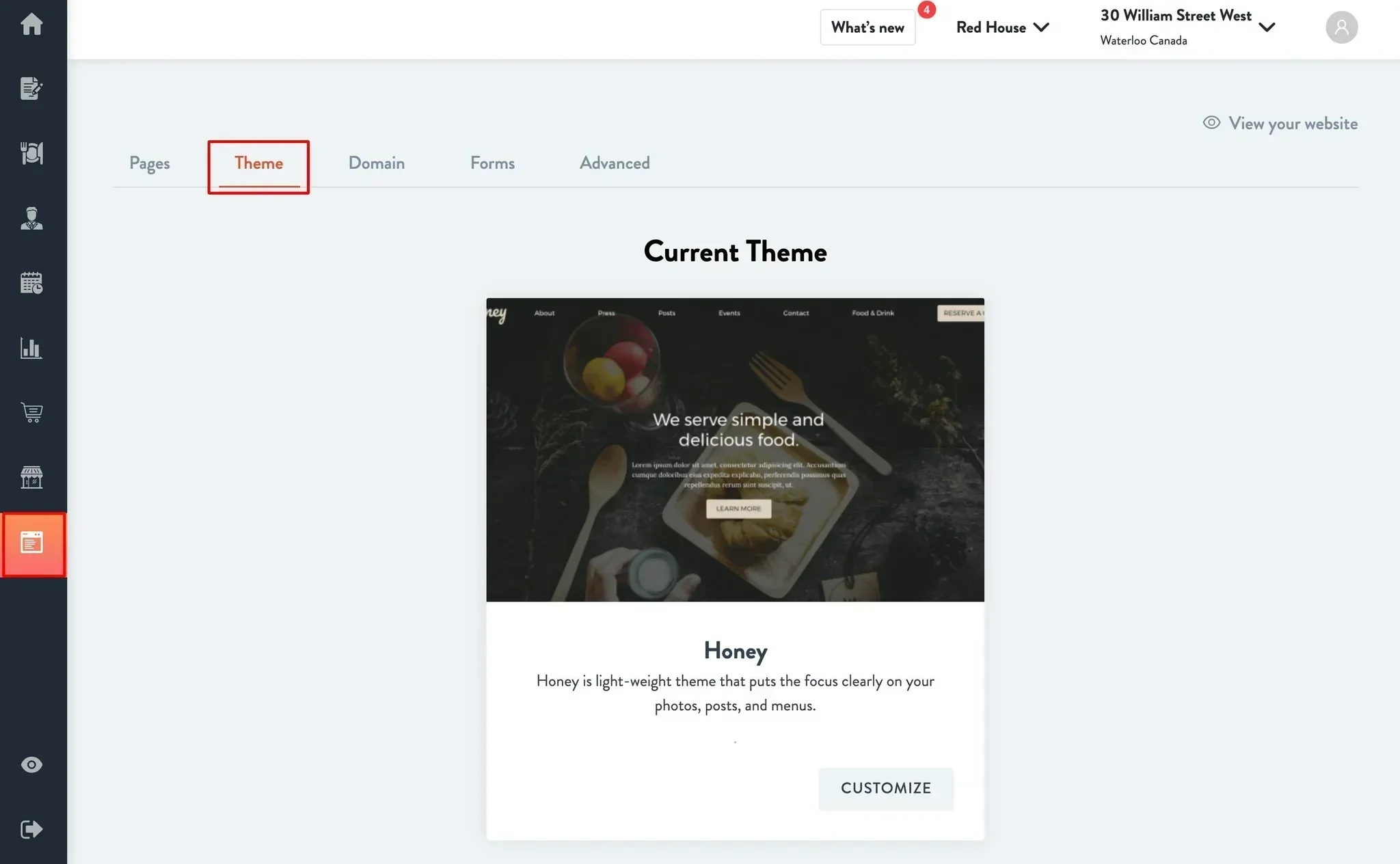 theme tab
