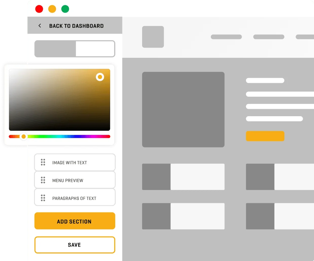 DRAG & DROP Website Builder