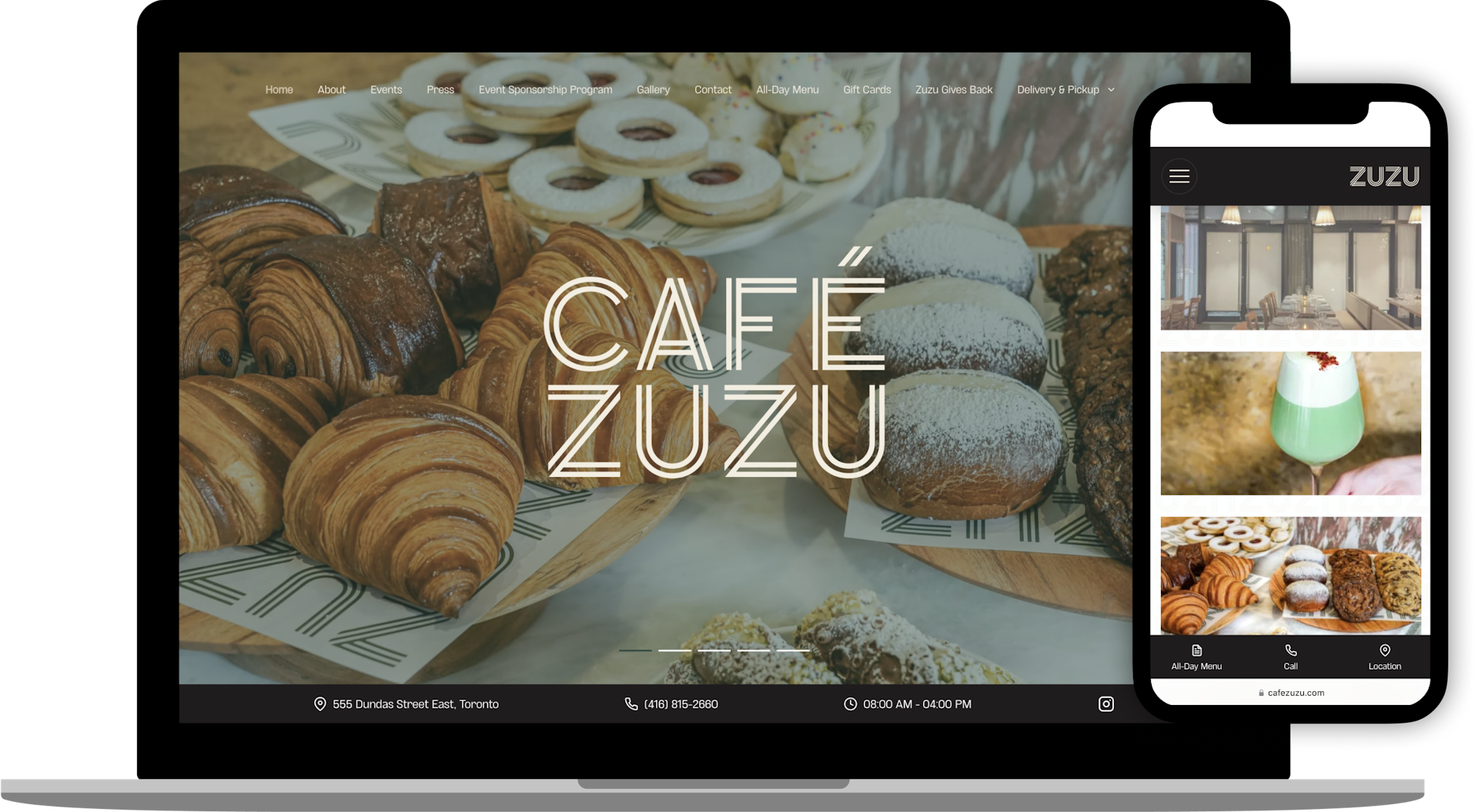 Cafe Zuzu Website